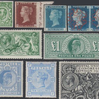 Value stamps rare british 